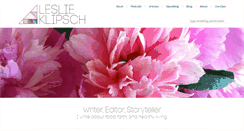 Desktop Screenshot of leslieklipsch.com
