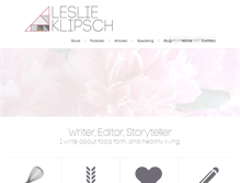 Tablet Screenshot of leslieklipsch.com